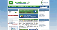 Desktop Screenshot of biotechnology.ie